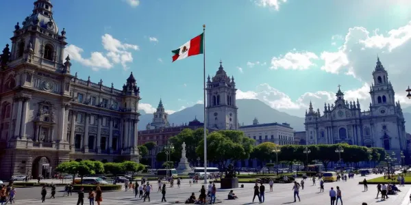 Filming in Mexico City