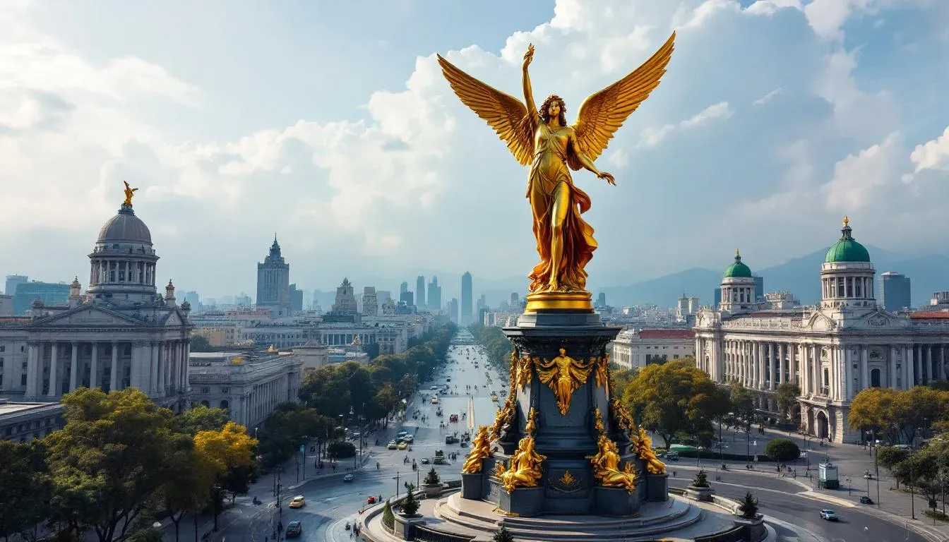 Angel Independence - filming location in Mexico
