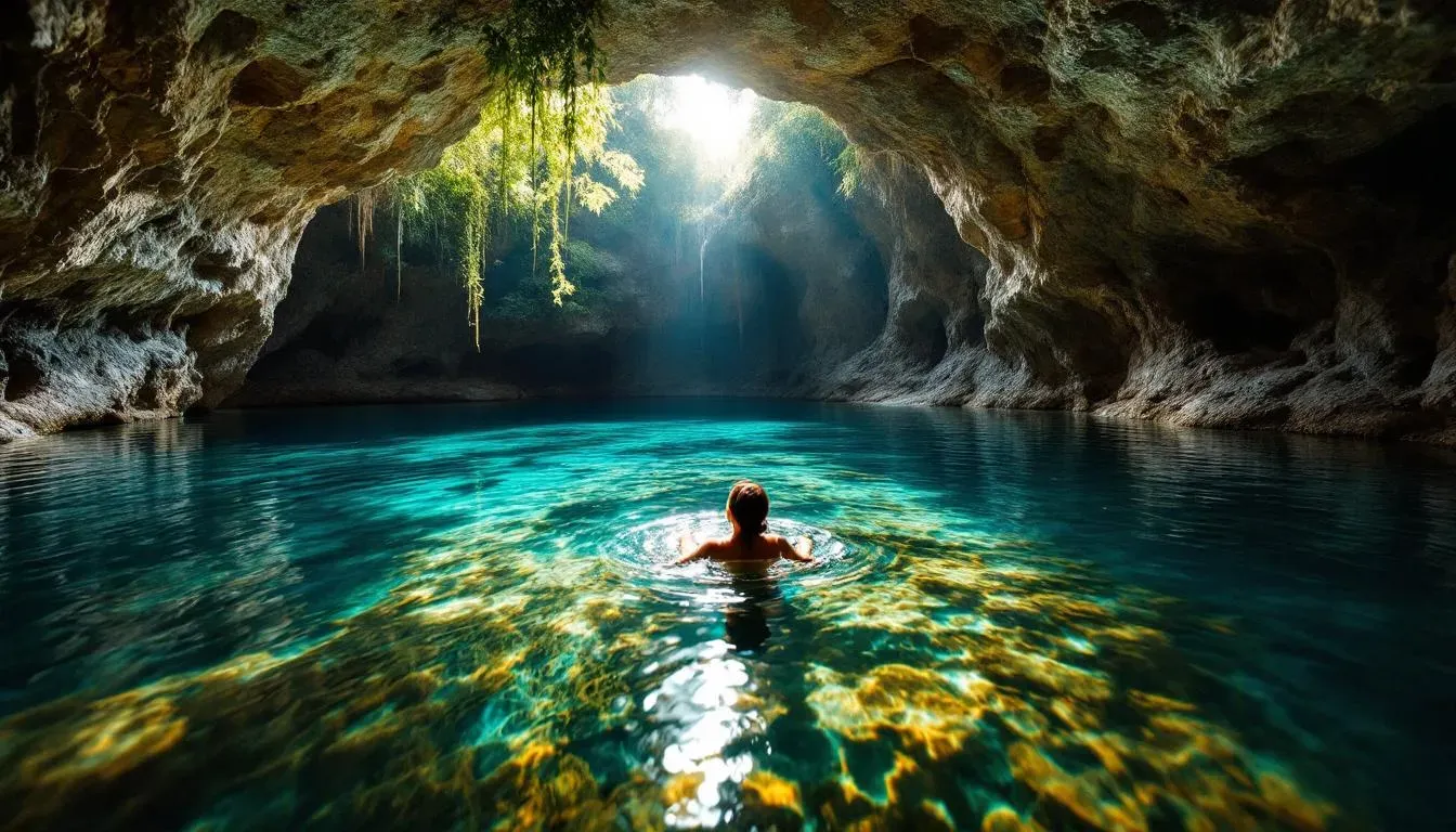 Cenote - filming location in Mexico