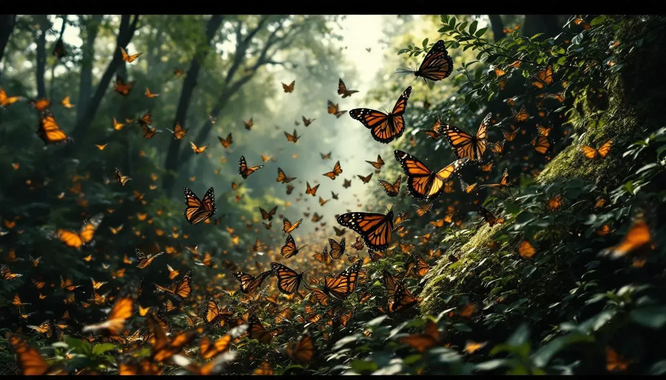 Monarch Butterflies - filming location in Mexico